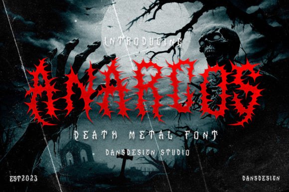 Anarcos: Elevating Dark Aesthetics with Precision Horror Metal Typography
