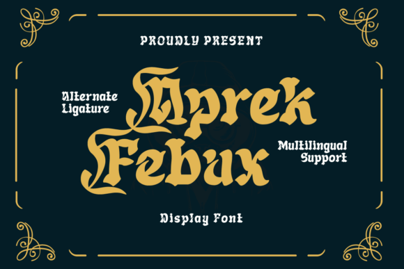 Aprek Febux: A Bold Display Typeface for High-Impact Design