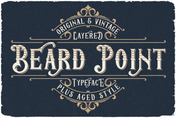Beard Point: Elevating Vintage Aesthetics with a Versatile Typography Solution