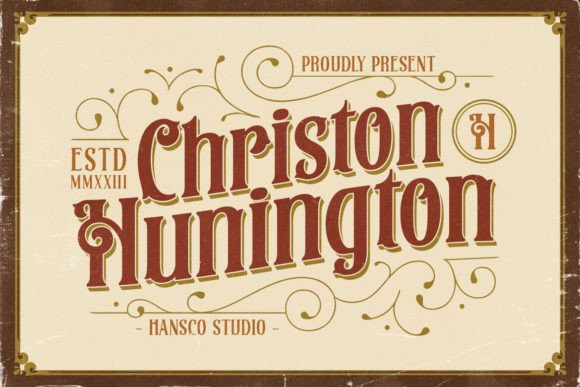 Christon Hunington: Strategic Typography for Vintage Branding
