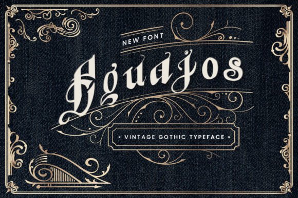 Equajos: Bold Retro Gothic Typography for Impactful Design