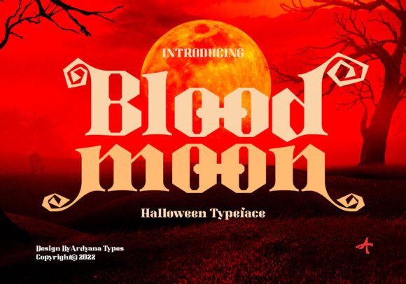Evaluating Blood Moon: A Typographic Analysis for Seasonal and Atmospheric Design Projects