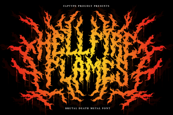 Hellfire Flames Font: Infernal Typography for Bold Design