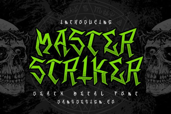 Master Stricker: The Definitive Typography for High-Impact Horror Metal and Retro-Urbranding