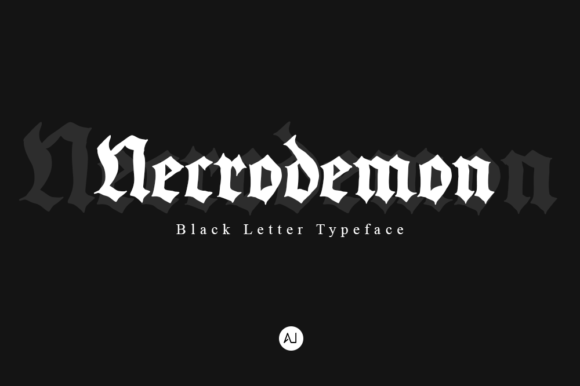 Necrodemon: The Definitive Typeface for Dark, Edgy Branding