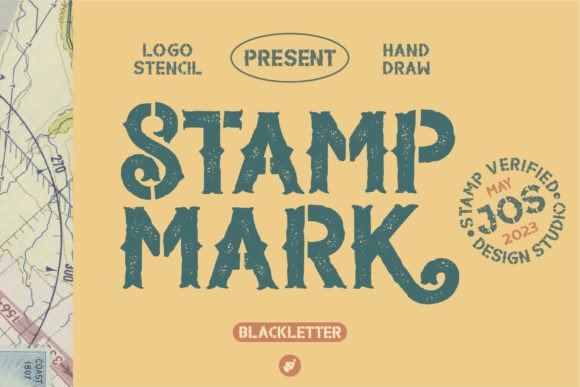 Stamp Mark: The Vintage Display Font for Authentic Retro Branding